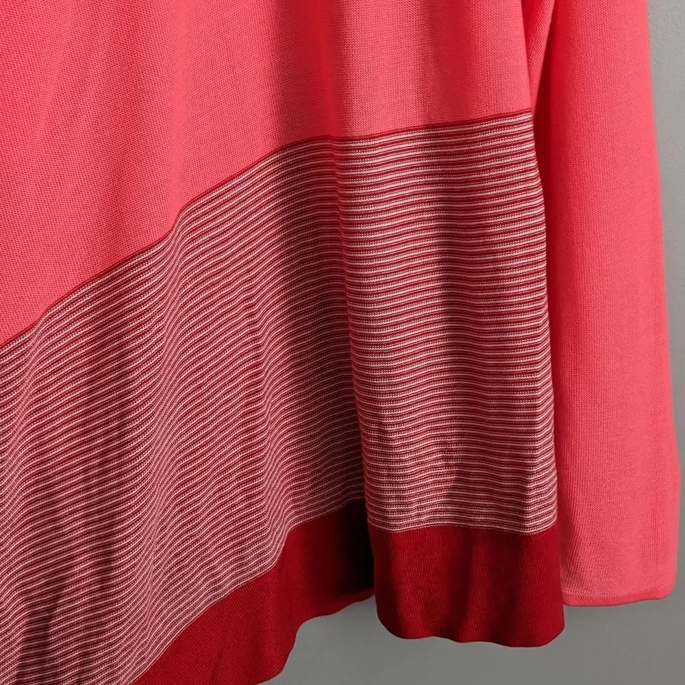 Exclusively Misook Striped Draped Cardifan - Picture 6 of 6